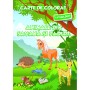Carte de colorat cu abțibilduri - Animale din savană și din pădure