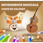 Carte de colorat - Instrumente muzicale