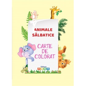 Carte de colorat - Animale sălbatice