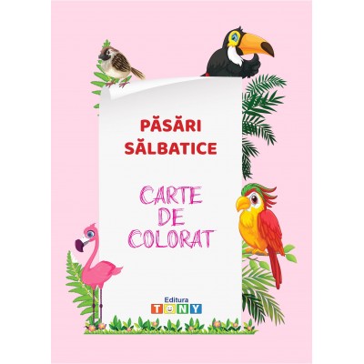 Carte de colorat - Păsări sălbatice